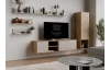Závěsná TV skříňka Asko Living, 149,5 cm, béžová kašmír