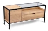 TV skříňka Mandurah, kov/dub