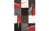 Koberec Diamond 160x230 cm, šedo-červený
