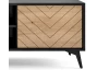 TV skříňka Diamond, černá/dub