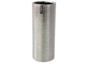 Váza Modern 30 cm, zakulacená, stříbrná